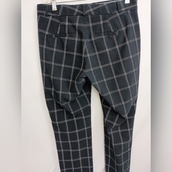 BANANA REPUBLIC Navy Blue White Dress Pants with Windowpane Pattern(#704) - Picture 7 of 8